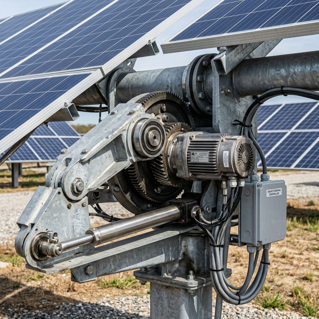 sistema motorización placas solares